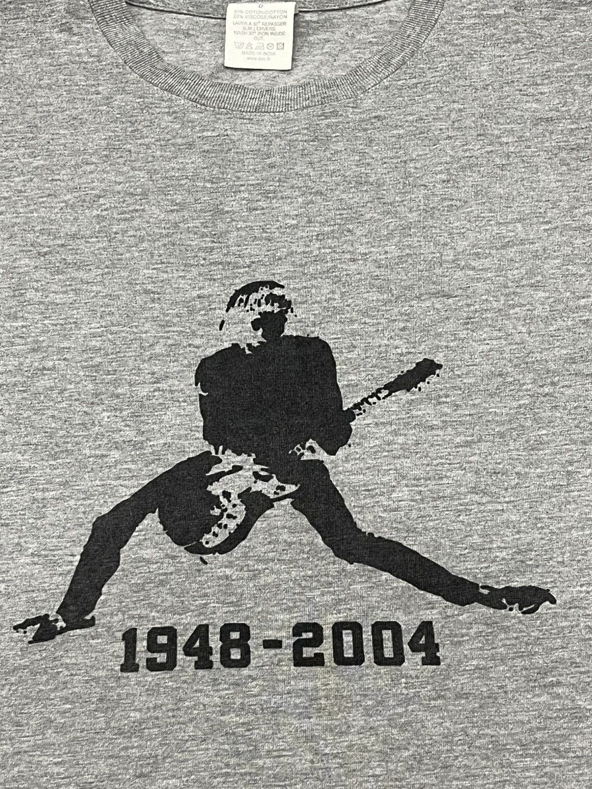 A.P.C. A.P.C X Johnny Ramones Rock Tshirt Size US S / EU 44-46 / 1 - 7 Thumbnail