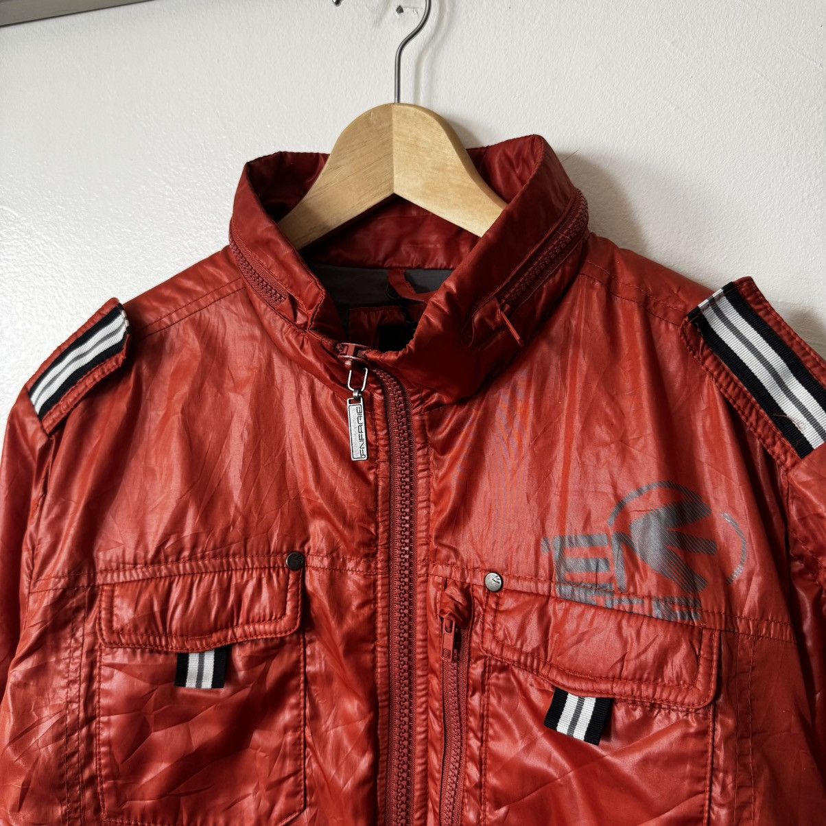 Energie × Sixty × Vintage 2000s Energie by Sixty orange puffer cargo jacket Size US XL / EU 56 / 4 - 2 Thumbnail