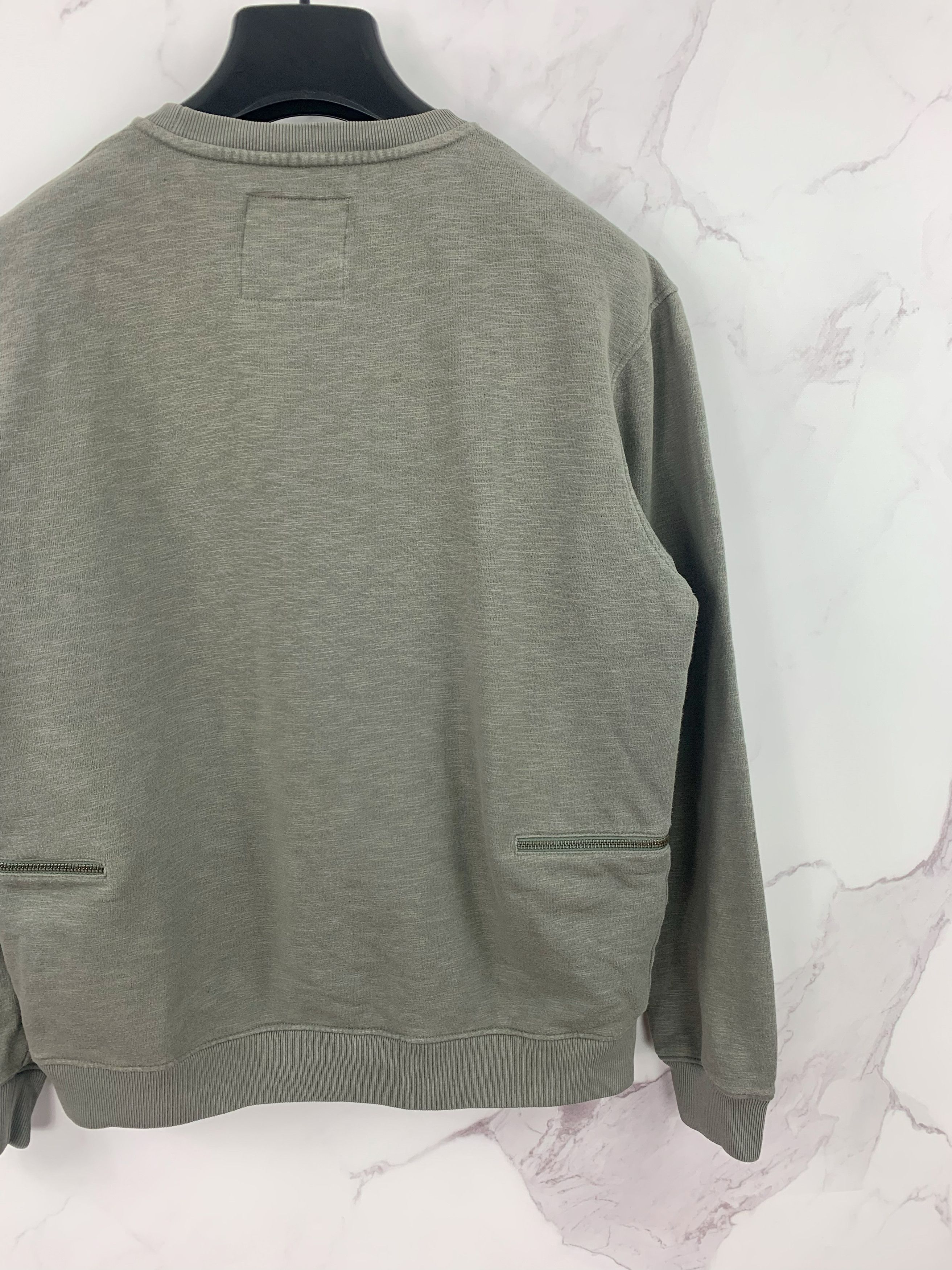 Allsaints Allsaints Griffin Crew Sweatshirt Zip Pockets Size L Size US L / EU 52-54 / 3 - 6 Thumbnail
