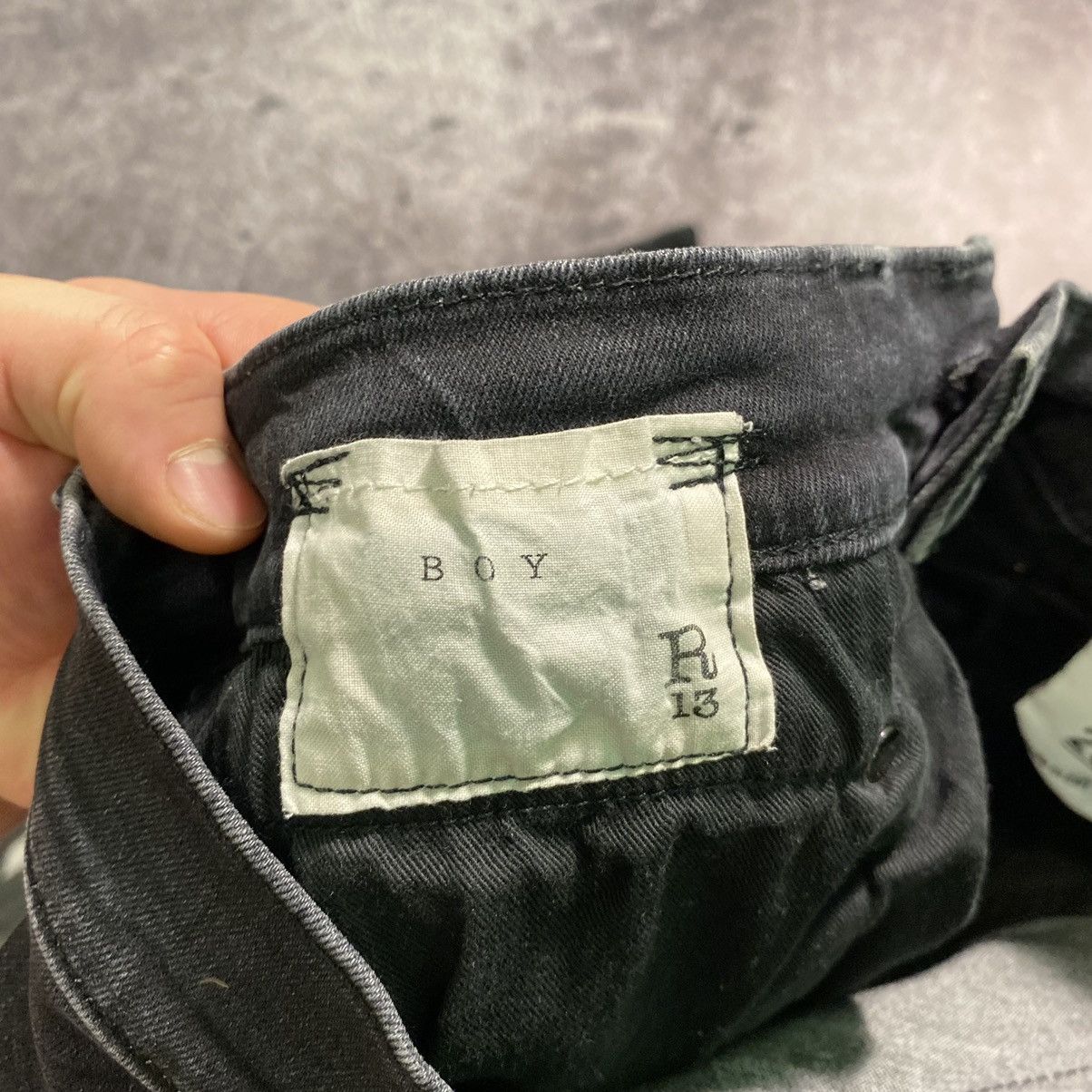 Japanese Brand × R13 Rare R-13 Black Boy Denim Size US 28 / EU 44 - 17 Thumbnail