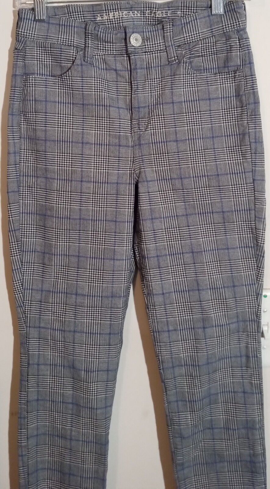 American Eagle Outfitters AE Skinny Jean Women's 0 Hi-Rise Jegging Plaid Stretchy Size 25" / US 0 / IT 36 - 3 Thumbnail