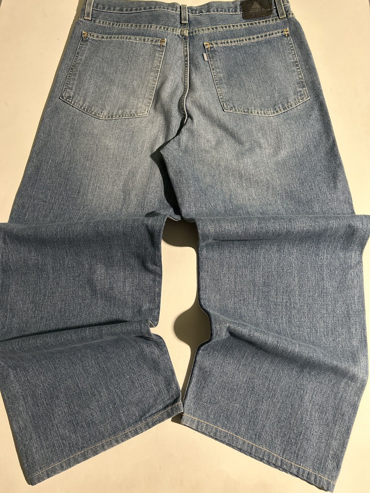 Pre-owned Levi's Vintage Y2k Levis Silvertab Low + Loose Baggy Denim Jeans In Blue