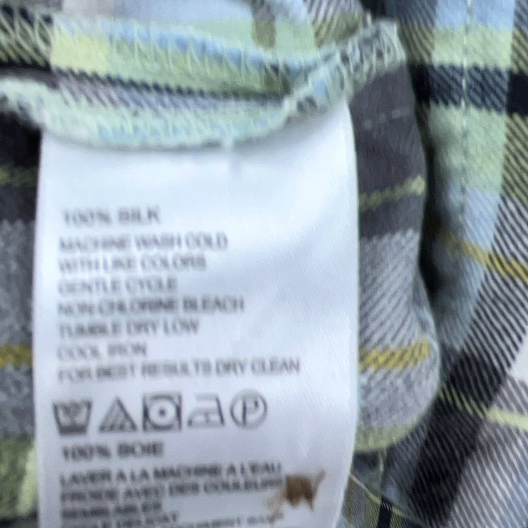 Tommy Bahama Tommy Bahama Shirt Men Large Blue Plaid Silk Button-Up Camp Casual Beach Classic Fashion Shirt Mens Regular Size US L / EU 52-54 / 3 - 6 Thumbnail