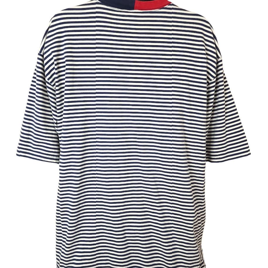 Disney VINTAGE Disney Mickey Sailing Gear T Shirt Mens 2XL Blue Striped 90s Disney Walt Disney Shirt Mens Size US XXL / EU 58 / 5 - 4 Thumbnail