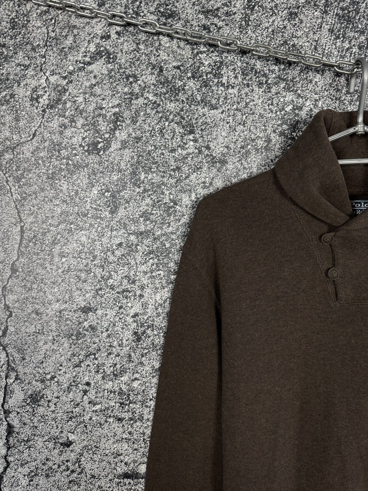 Polo Ralph Lauren Polo Ralph Lauren Shawl Pullover Sweatshirt Vintage Size L Size US L / EU 52-54 / 3 - 3 Thumbnail