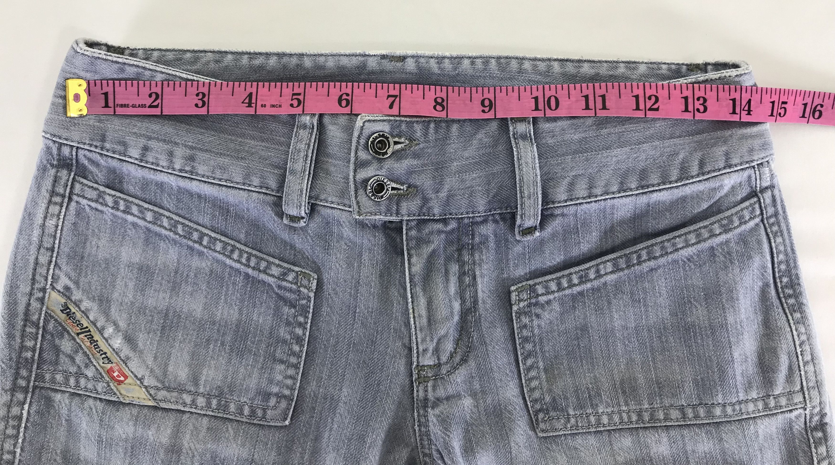 Diesel Vintage Diesel Striped Design Flare Jeans Size 26" / US 2 / IT 38 - 14 Thumbnail