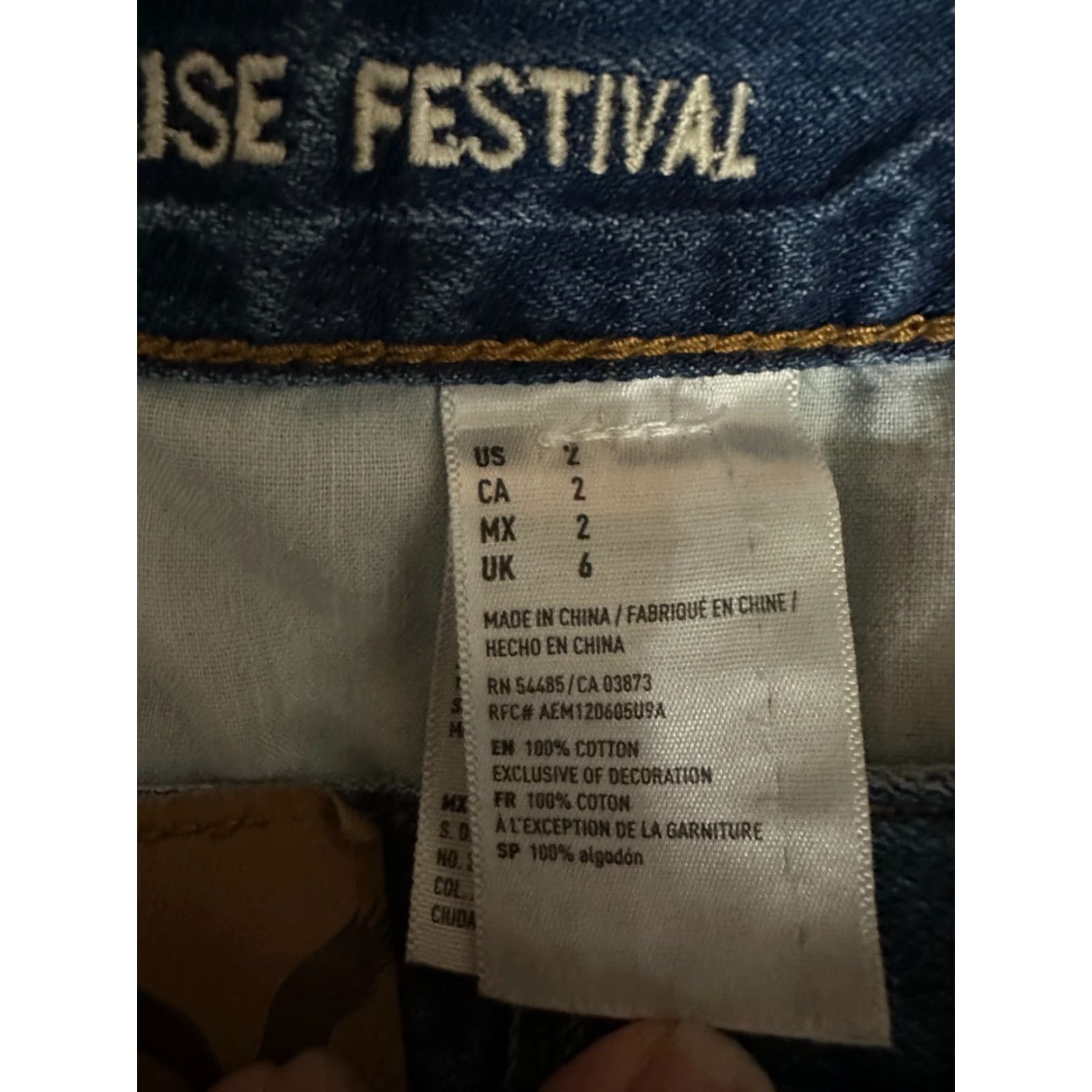 American Eagle Outfitters American Eagle Shorts Womens Size 2 Vintage Hi-Rise Festival Distressed Denim Cut-Off 90s Womens Size 30" / US 8 / IT 44 - 5 Thumbnail