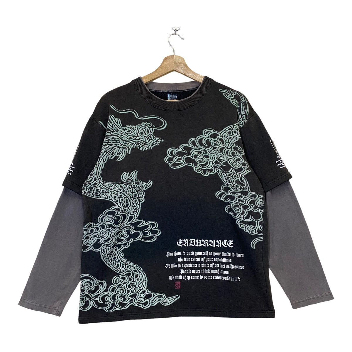 Japanese Brand × Vintage Sukarjan Dragon by Pract Big Logo Crewneck Sweatshirt Size US M / EU 48-50 / 2 - 1 Thumbnail