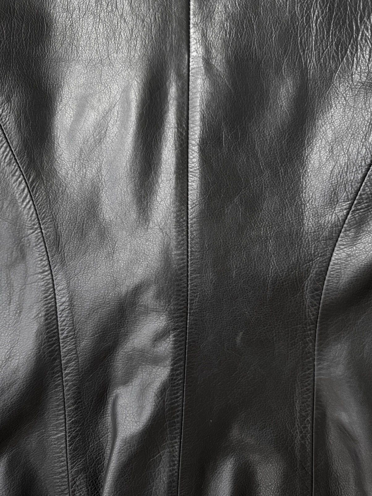 Ann Demeulemeester Ann Demeulemeester AW98 Leather Blazer Size S / US 4 / IT 40 - 10 Thumbnail