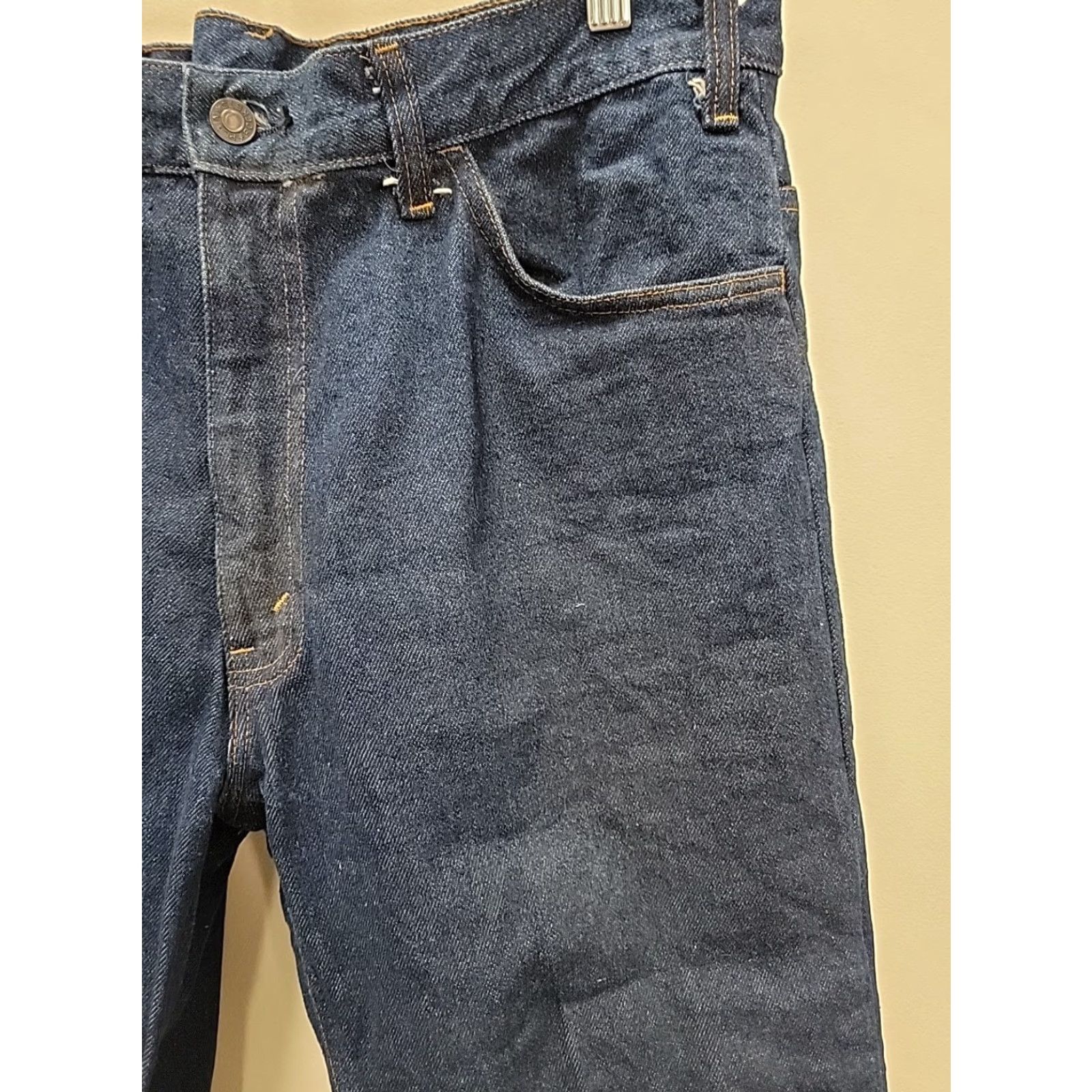 JCPenney VINTAGE JCPenney Jeans Mens 36x30 Denim 100% Cotton Blue Dark Wash 5-Pocket Size US 36 / EU 52 - 5 Thumbnail