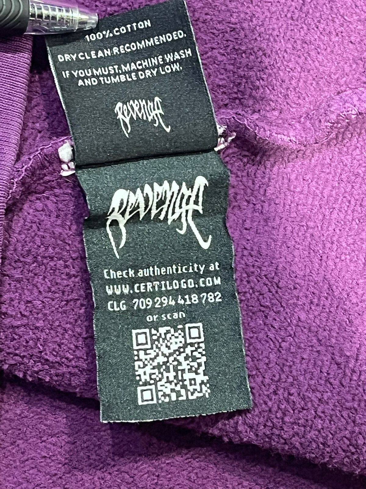 Revenge REVENGE x XXXTENTACION “KILL” HOODIE - SIZE LARGE - (PURPLE) Size US L / EU 52-54 / 3 - 4 Thumbnail