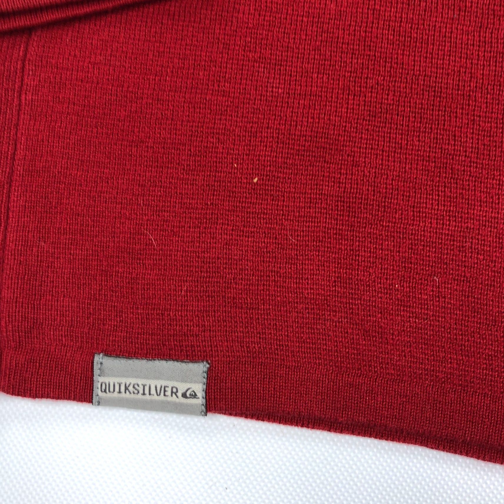 Quiksilver VINTAGE Quiksilver Sweater L Red Knit 90s Surf Skate Pullover Mens Regular Long Sleeve V-Neck Chest Stripe Logo Size US L / EU 52-54 / 3 - 6 Thumbnail