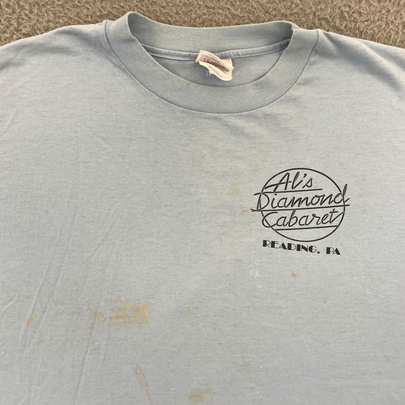 Hanes VINTAGE Hanes Shirt Adult XL Blue Logo 90s Adventure Time Angel Graphic Print Short Sleeve Size US XL / EU 56 / 4 - 4 Thumbnail