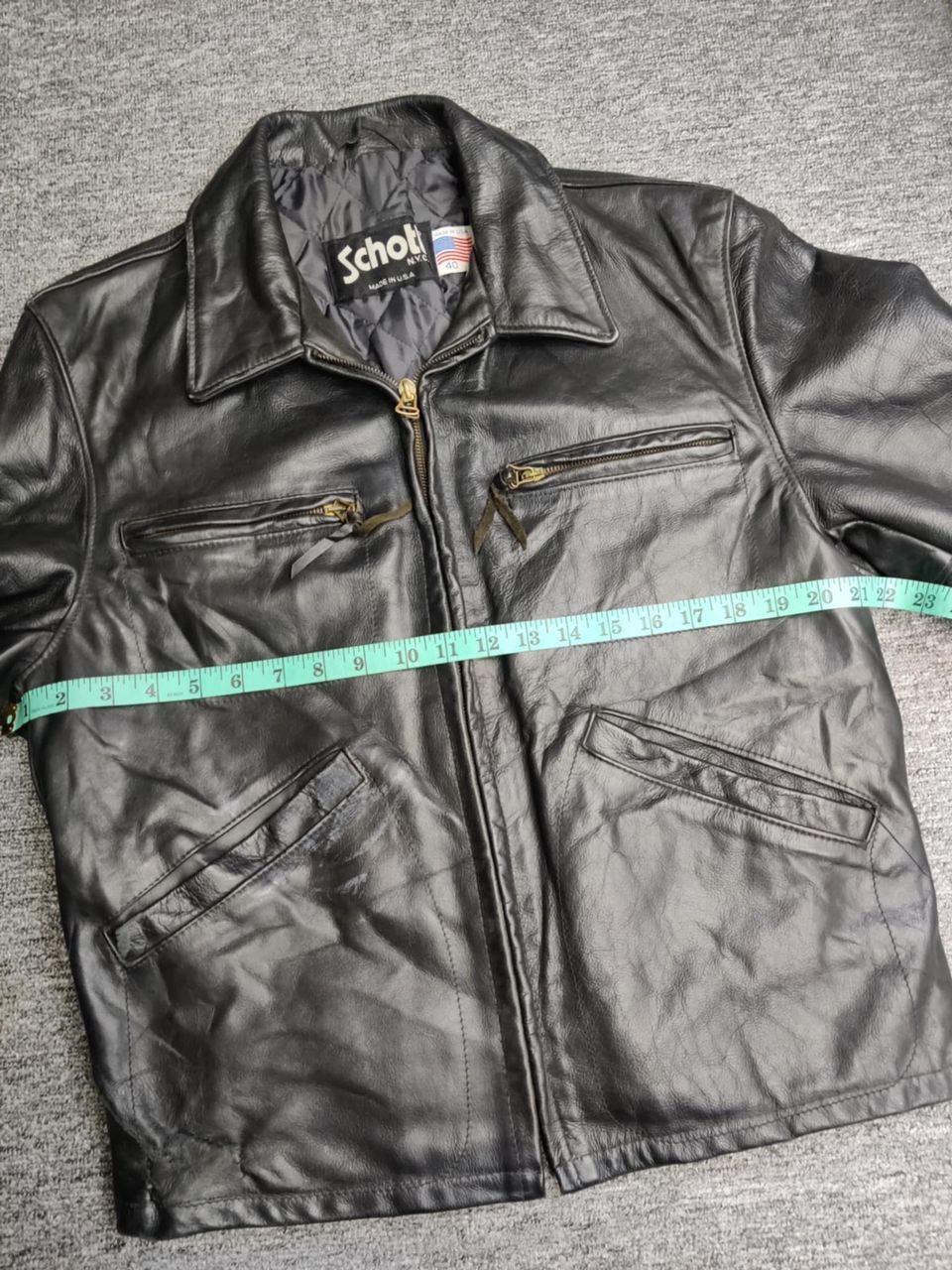 Schott Vintage Schott NYC Leather Jacket Size US M / EU 48-50 / 2 - 20 Thumbnail