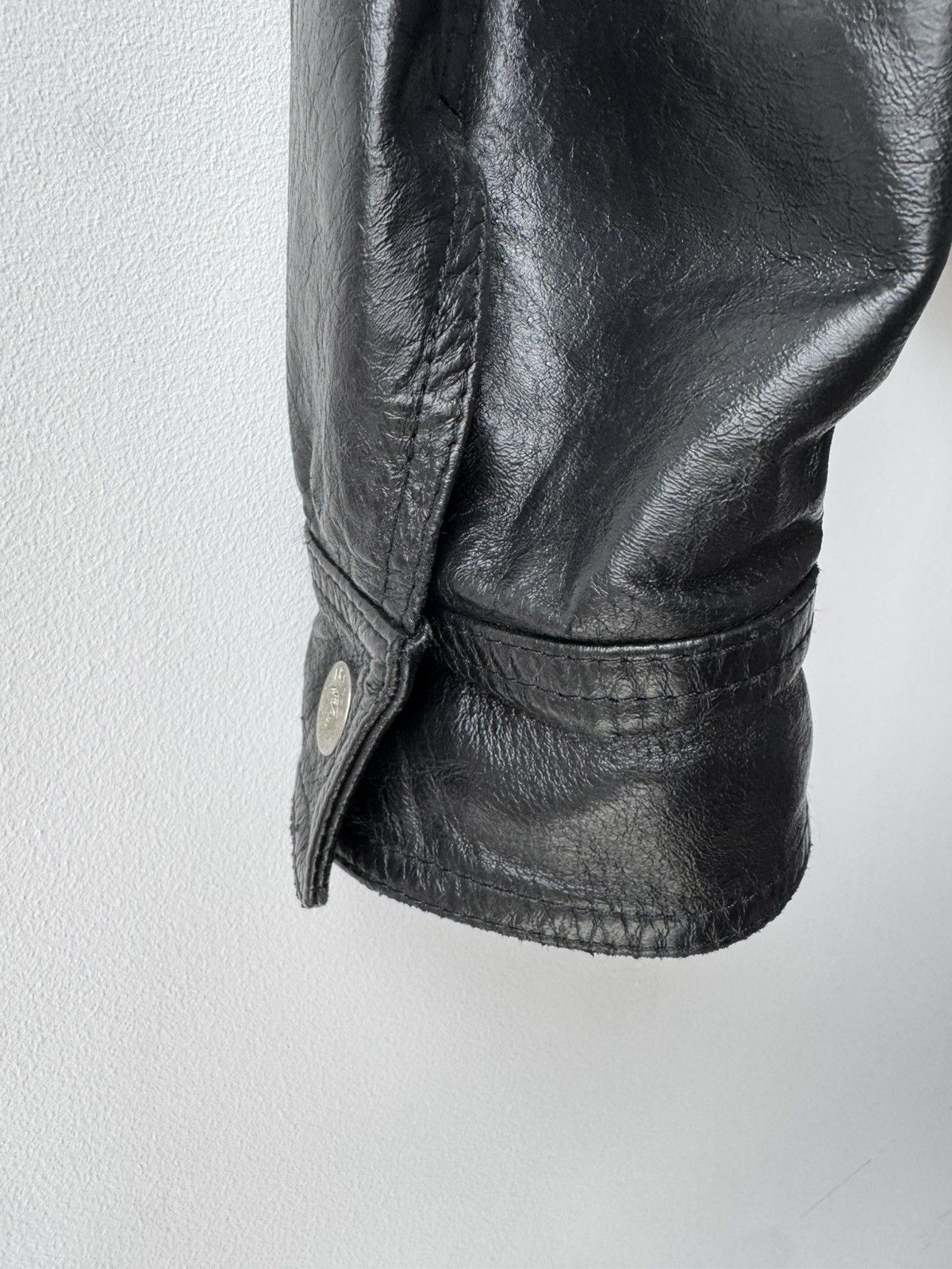 Versace Jeans Couture Versace Jeans Couture Vintage Men's Black Leather Jacket Size US L / EU 52-54 / 3 - 7 Thumbnail