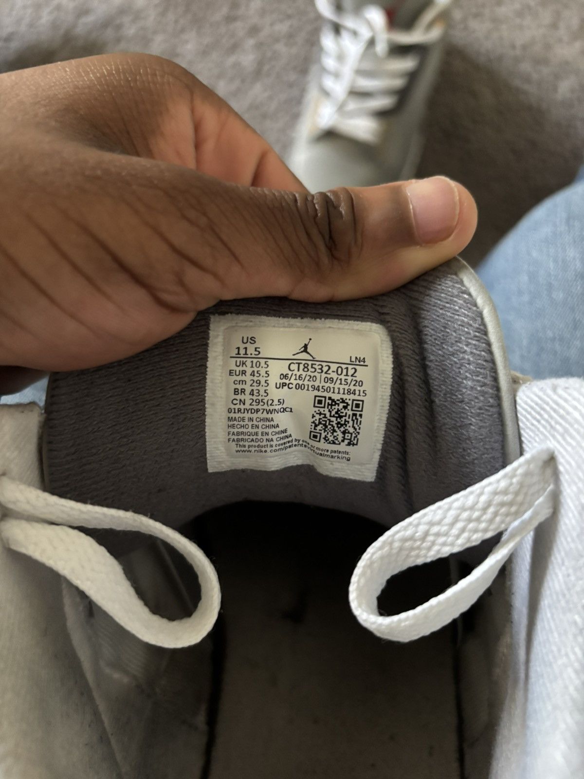 Jordan Brand Jordan cool grey Size US 11.5 / EU 44-45 - 6 Thumbnail
