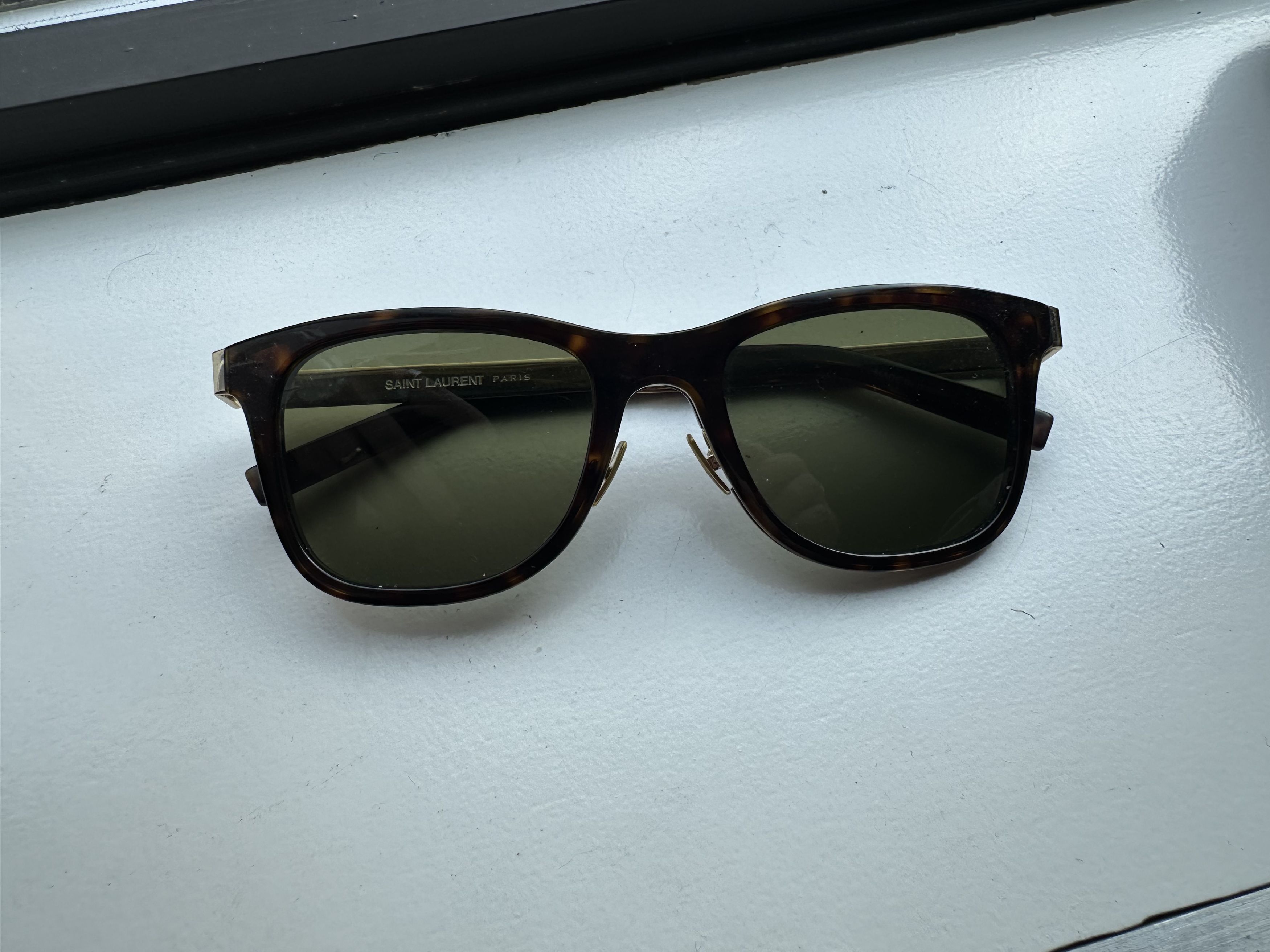 Saint Laurent Paris Square-Frame Tortoiseshell Acetate Sunglasses Size ONE SIZE - 3 Thumbnail