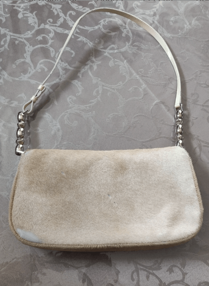 Dior × Leather Dior Bag Malice Saddle Shoulder Hodo Fur Era Galliano EX0031 Size ONE SIZE - 8 Thumbnail