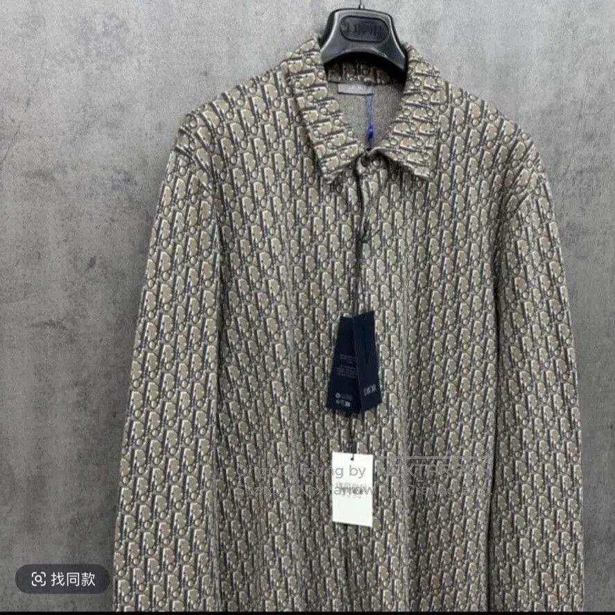 Dior dior jacquard logo knit shirt jacket. Size US L / EU 52-54 / 3 - 3 Thumbnail