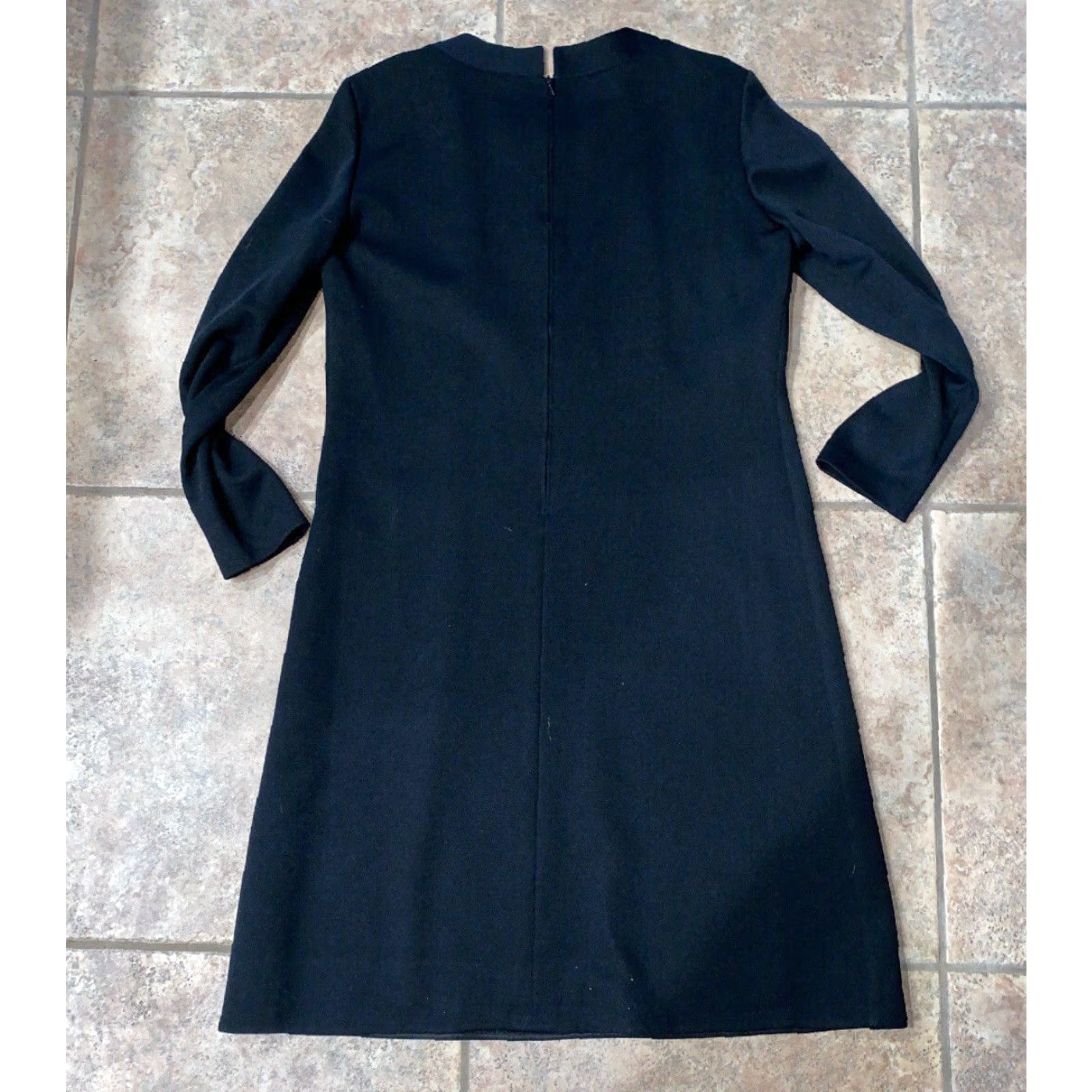 TED LAPIDUS VINTAGE Lapidus Women's Dress Black Size 46 Mid-Length Long Sleeve Casual Swedish Made Size L / US 10 / IT 46 - 5 Thumbnail