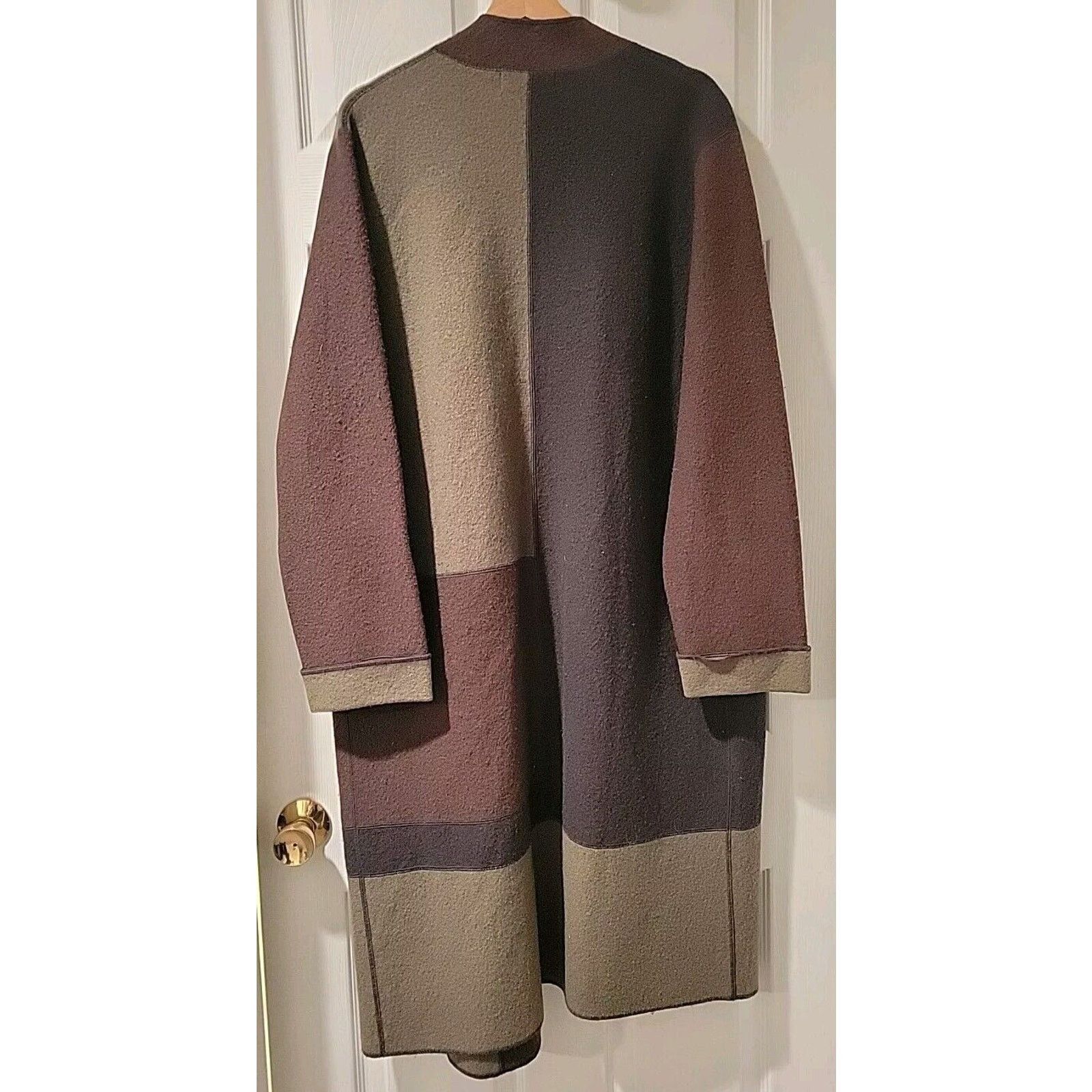 Other Mercer & Madison All Wool Long Wrap Cardigan Blocking Size L Size L / US 10 / IT 46 - 4 Thumbnail