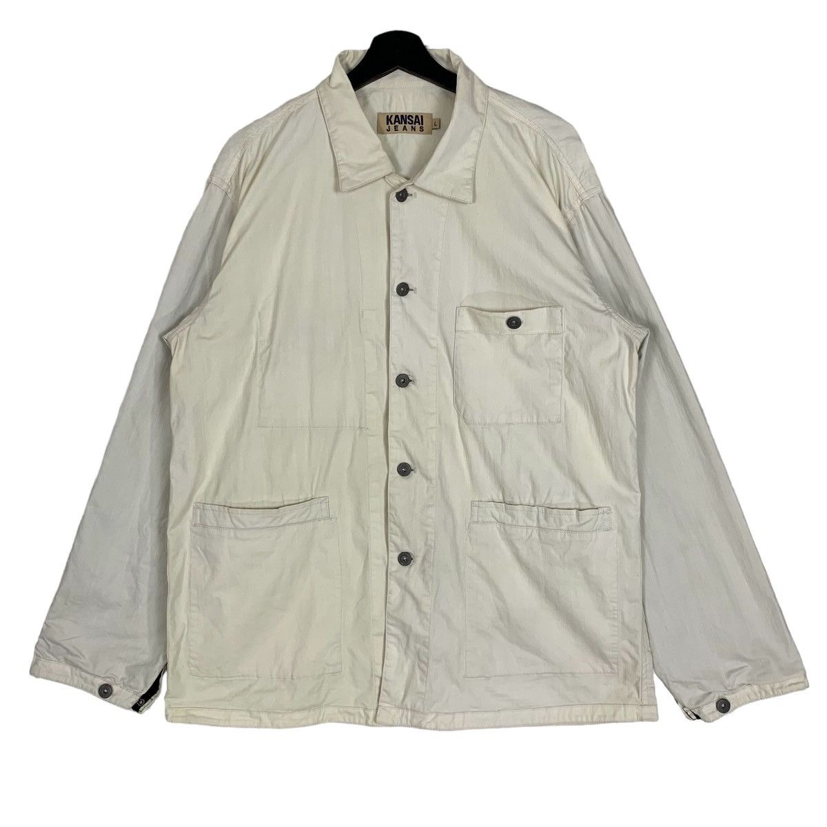 Designer Kansai yamamoto Japanese Designer Light Jacket Button Jacket Size US M / EU 48-50 / 2 - 1 Thumbnail