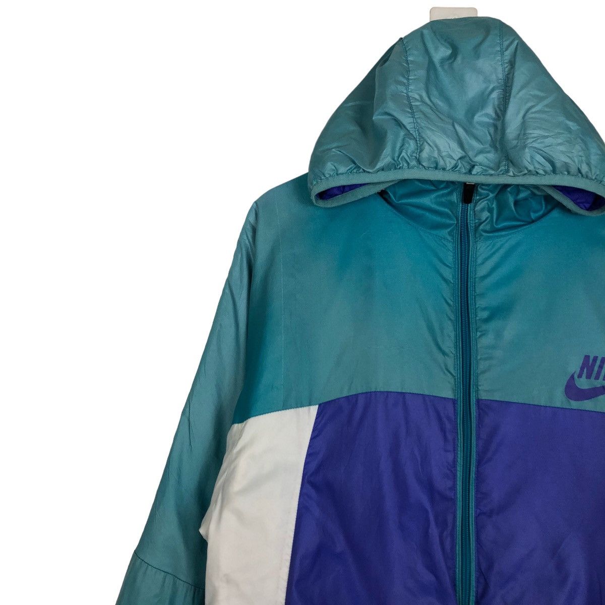 Nike 🔥Vintage Nike Sports Jacket Double Colour Streetwear Size US XL / EU 56 / 4 - 7 Thumbnail