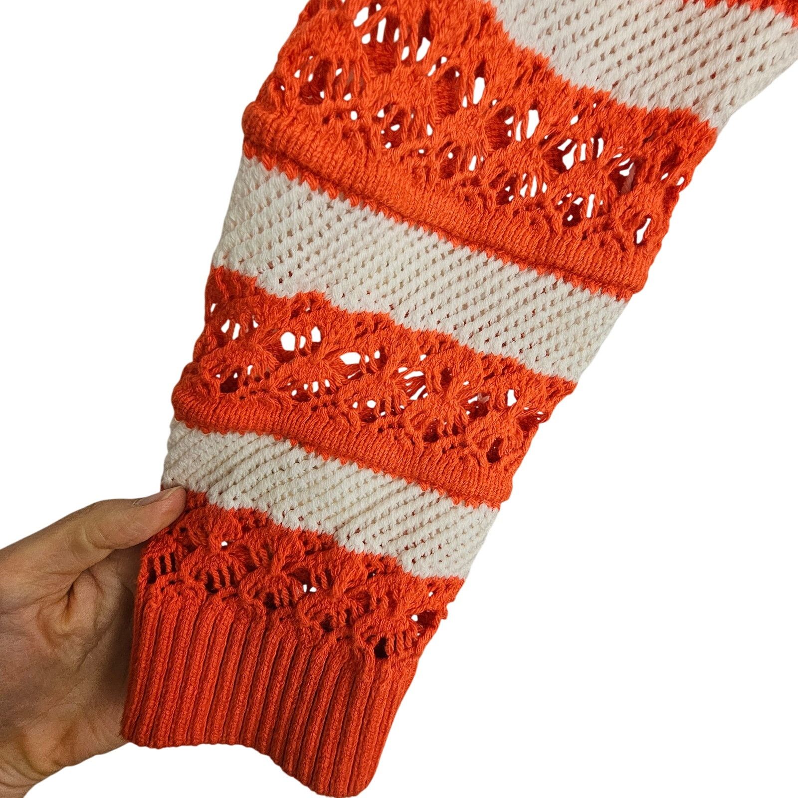 Anthropologie Maeve Anthropologie Women Wool Striped Knit Cardigan Sweater Size S / US 4 / IT 40 - 5 Thumbnail