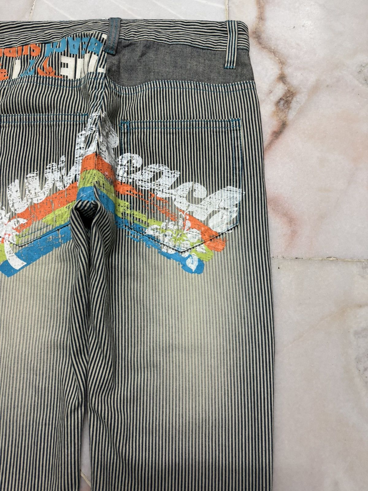 Hysteric Glamour 💥Insane 90s Clone Devgru Mudwash Faded Hickory Surf Jean Size US 32 / EU 48 - 21 Thumbnail
