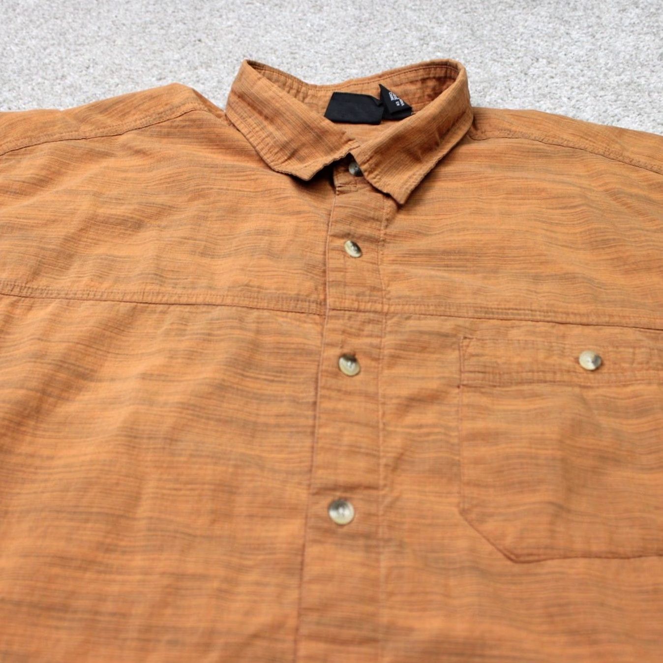 Mountain Hardwear Mountain Hardwear Shirt Mens XL Orange Cotton/Polyester Short Sleeve Button Up Size US XL / EU 56 / 4 - 6 Thumbnail