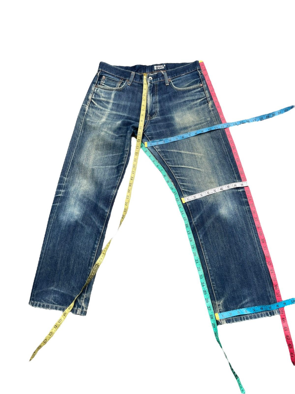 Japanese Brand × Uniqlo Uniqlo Selvedge Distresed Jeans Size US 34 / EU 50 - 11 Thumbnail