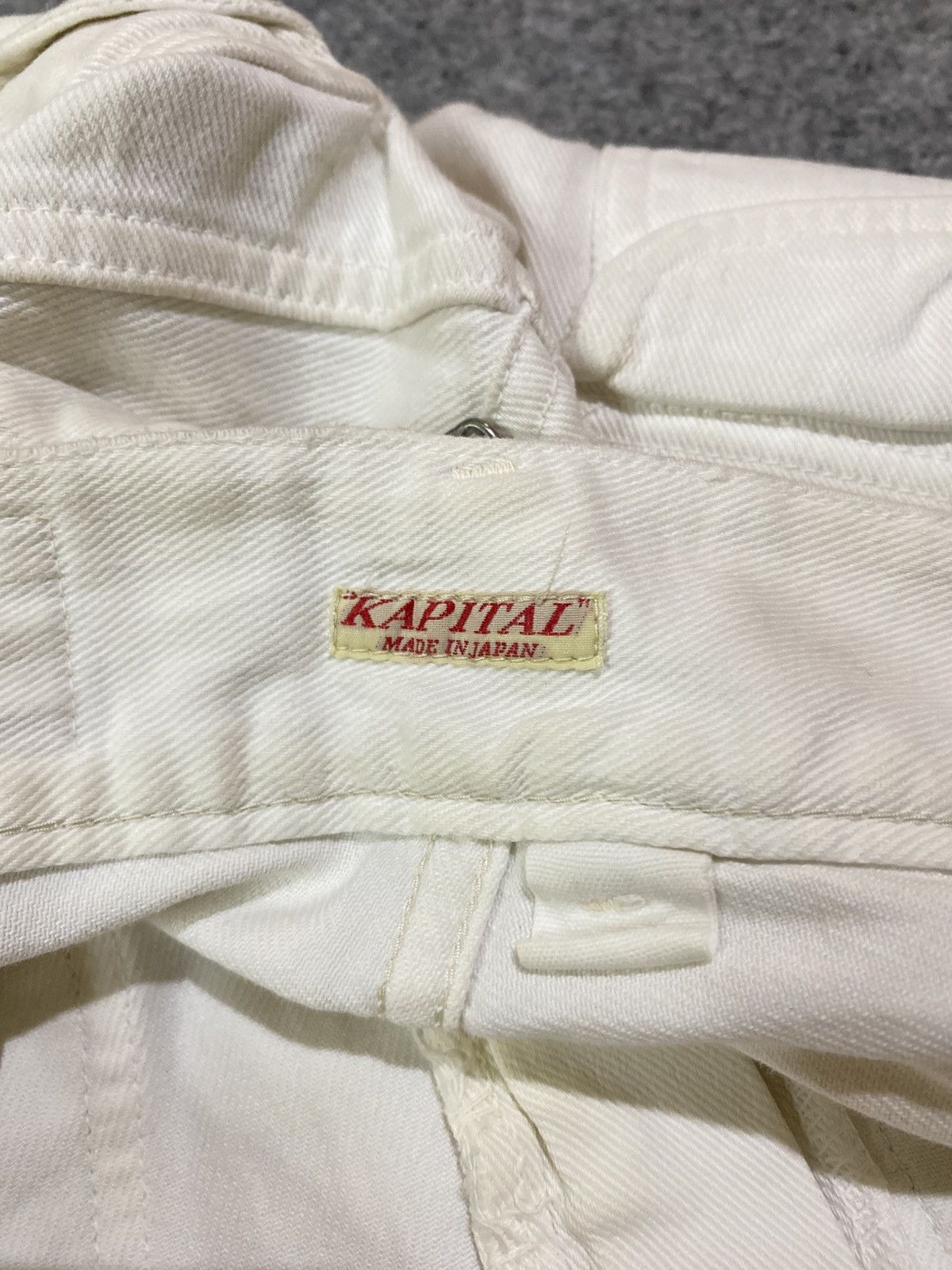 Kapital Kapital Japan White Buckleback Denim Size US 27 - 8 Thumbnail
