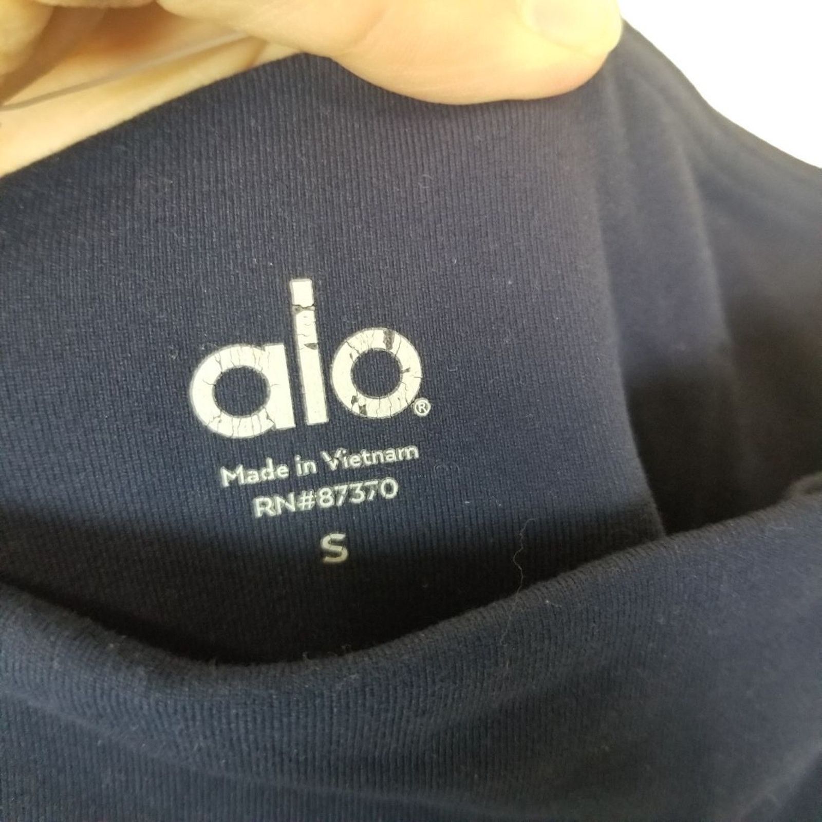 Alo Alo Yoga Womens High Waist Moto Leggings Sz S Navy Blue Size 26" / US 2 / IT 38 - 5 Thumbnail