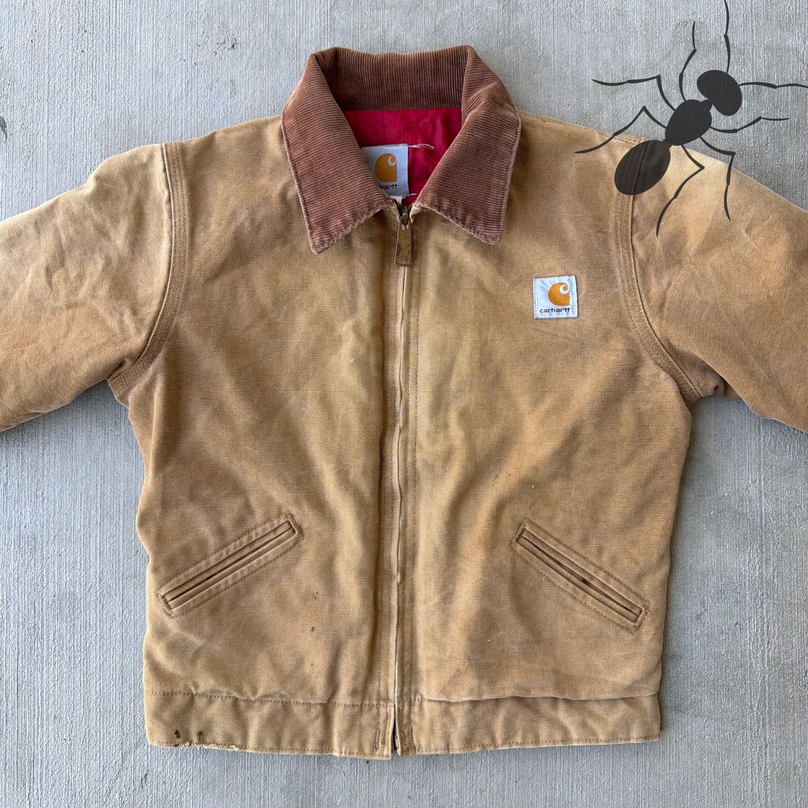 Carhartt × Vintage Carhartt YOUTH brown work wear jacket Size US XS / EU 42 / 0 - 3 Thumbnail