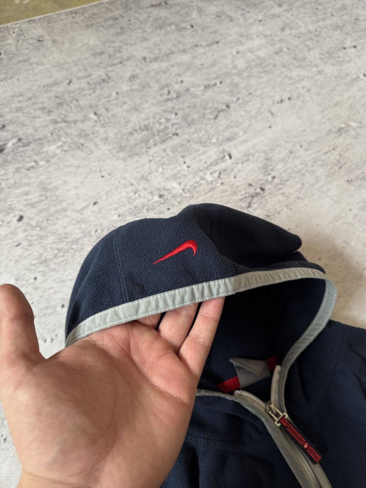 Nike × Vintage NIKE TN PLUS VINTAGE 00s y2k BAGGY ZIP HOODIE CENTER LOGO Size US L / EU 52-54 / 3 - 8 Thumbnail