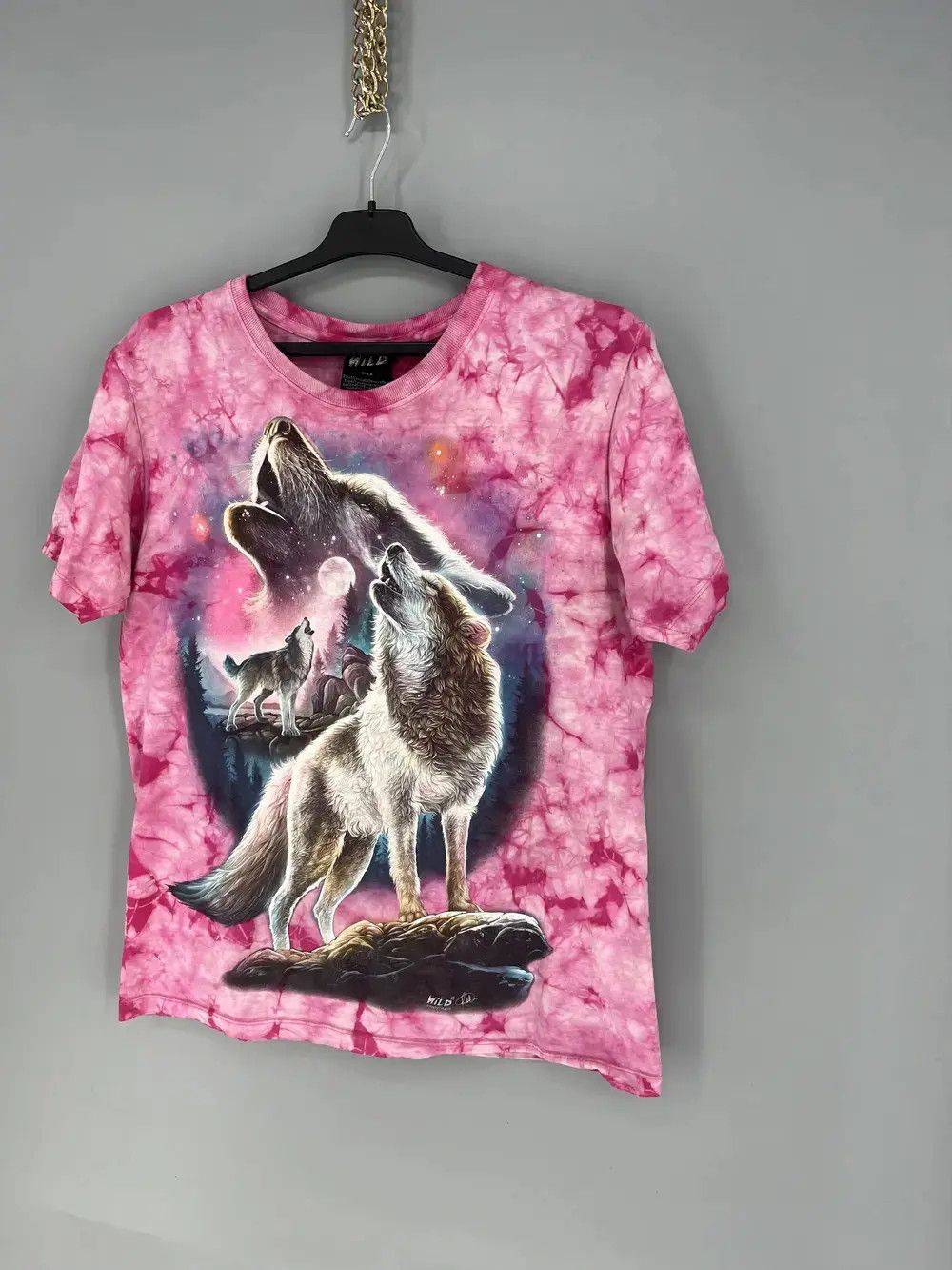 Other Vintage 90s Wolf Face Boxy Fit Tee WILD Dead Horror Print Size US M / EU 48-50 / 2 - 2 Thumbnail