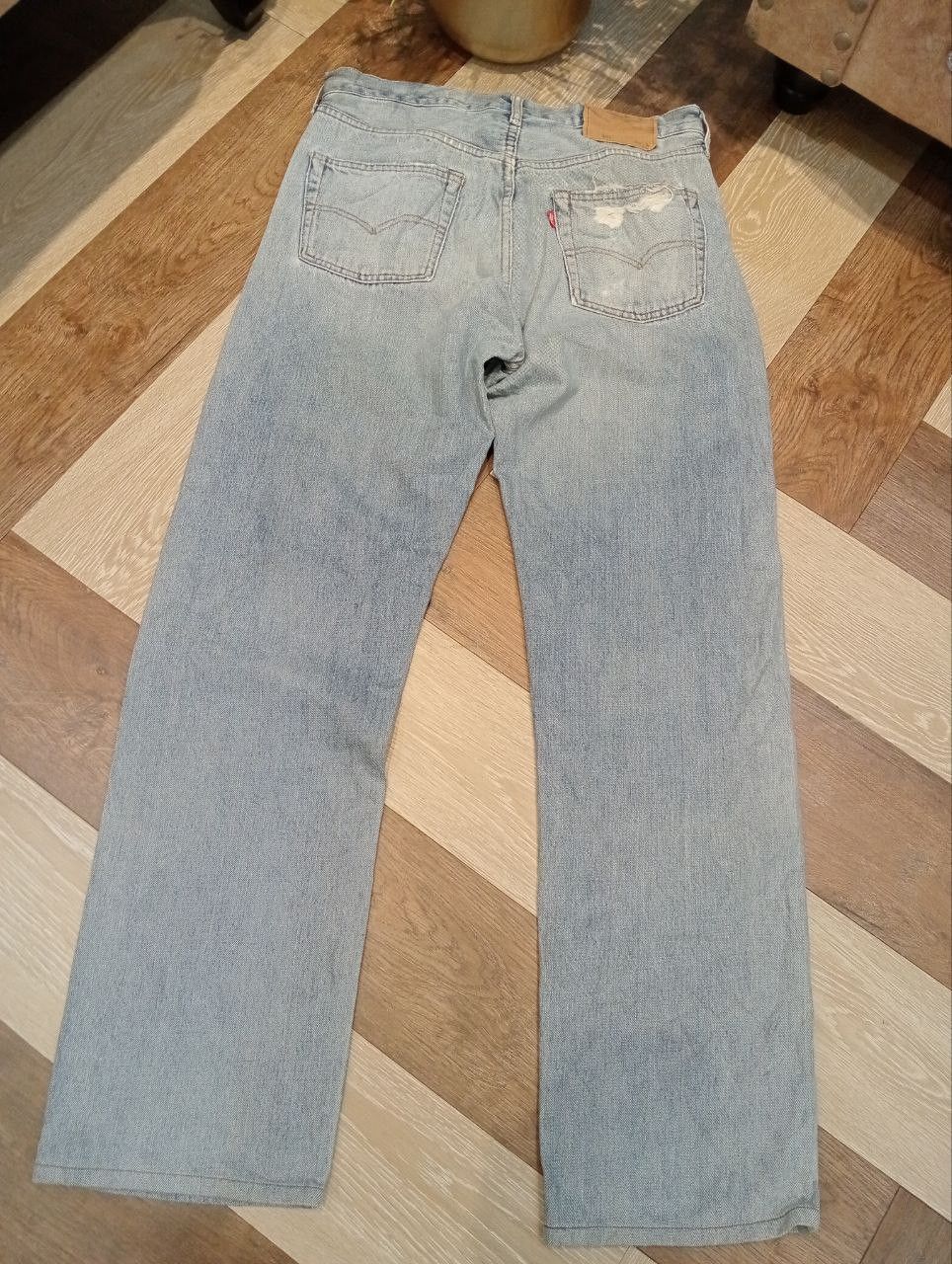 Levi's Vintage Clothing LEVI'S VINTAGE 502 REDLINE CAPITAL E SELVEDGE BLUE JEANS Size US 33 - 12 Thumbnail