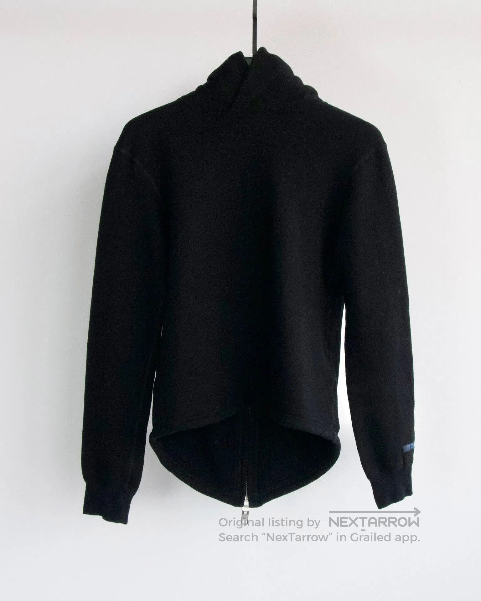 Yohji Yamamoto Yohji Yamamoto Black Zip-Front Hoodie. Size XS / US 0-2 / IT 36-38 - 1 Thumbnail