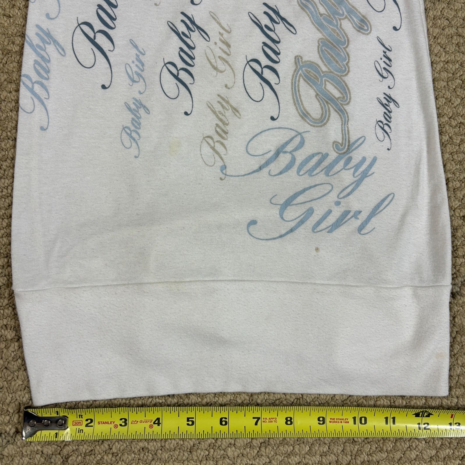 Miss Me vintage y2k 2000s Miss Thing USA “baby girl” blue white tube Size L / US 10 / IT 46 - 7 Thumbnail