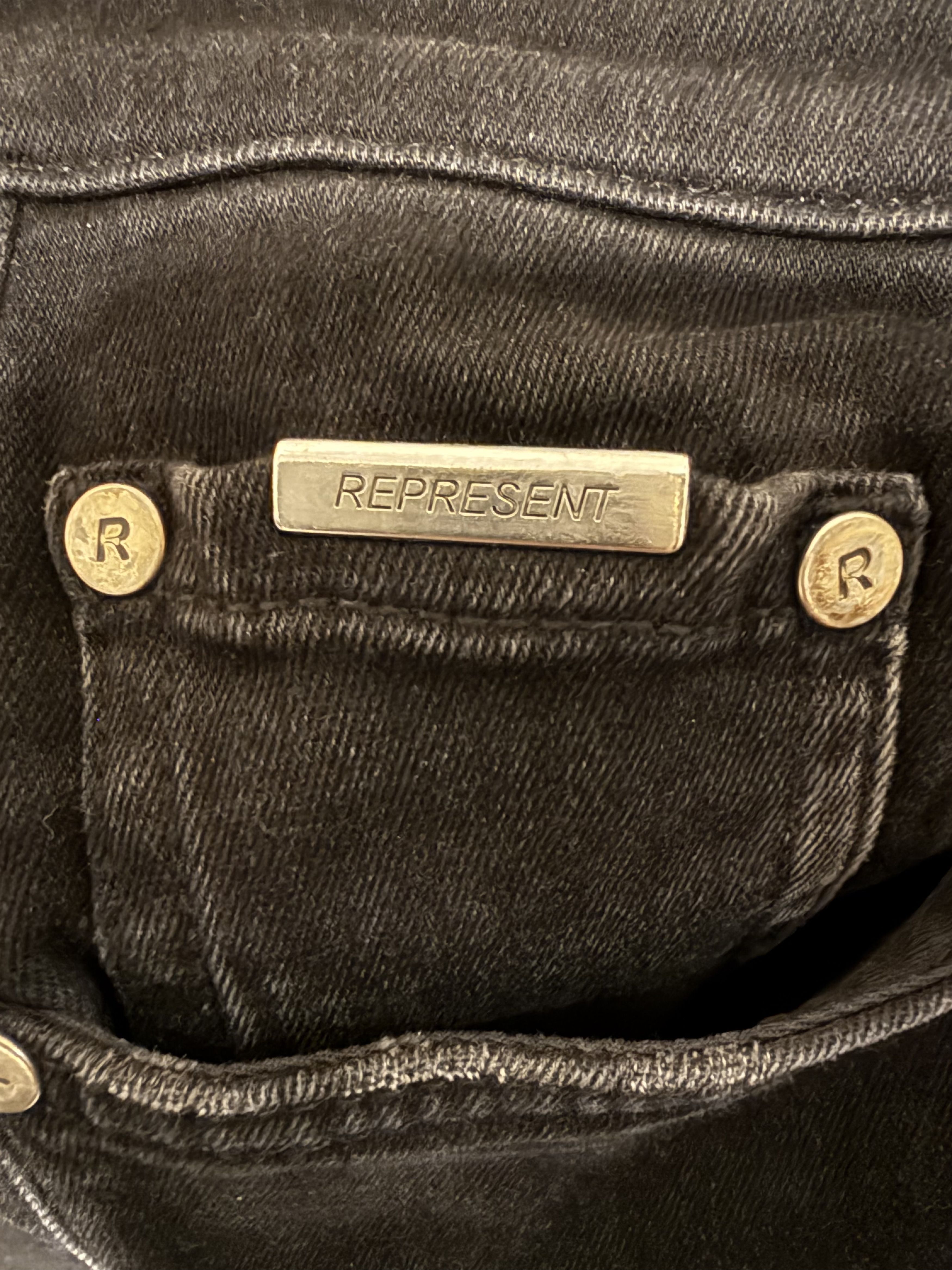 Represent Clo. Black Destroyer Denim Jeans Size US 30 / EU 46 - 4 Thumbnail