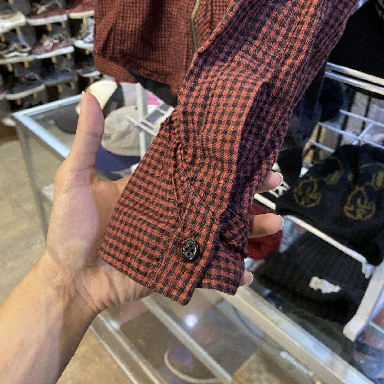 PPFM PPFM Flannel Hoodie Checkered Plaid Shirt Size US M / EU 48-50 / 2 - 8 Thumbnail
