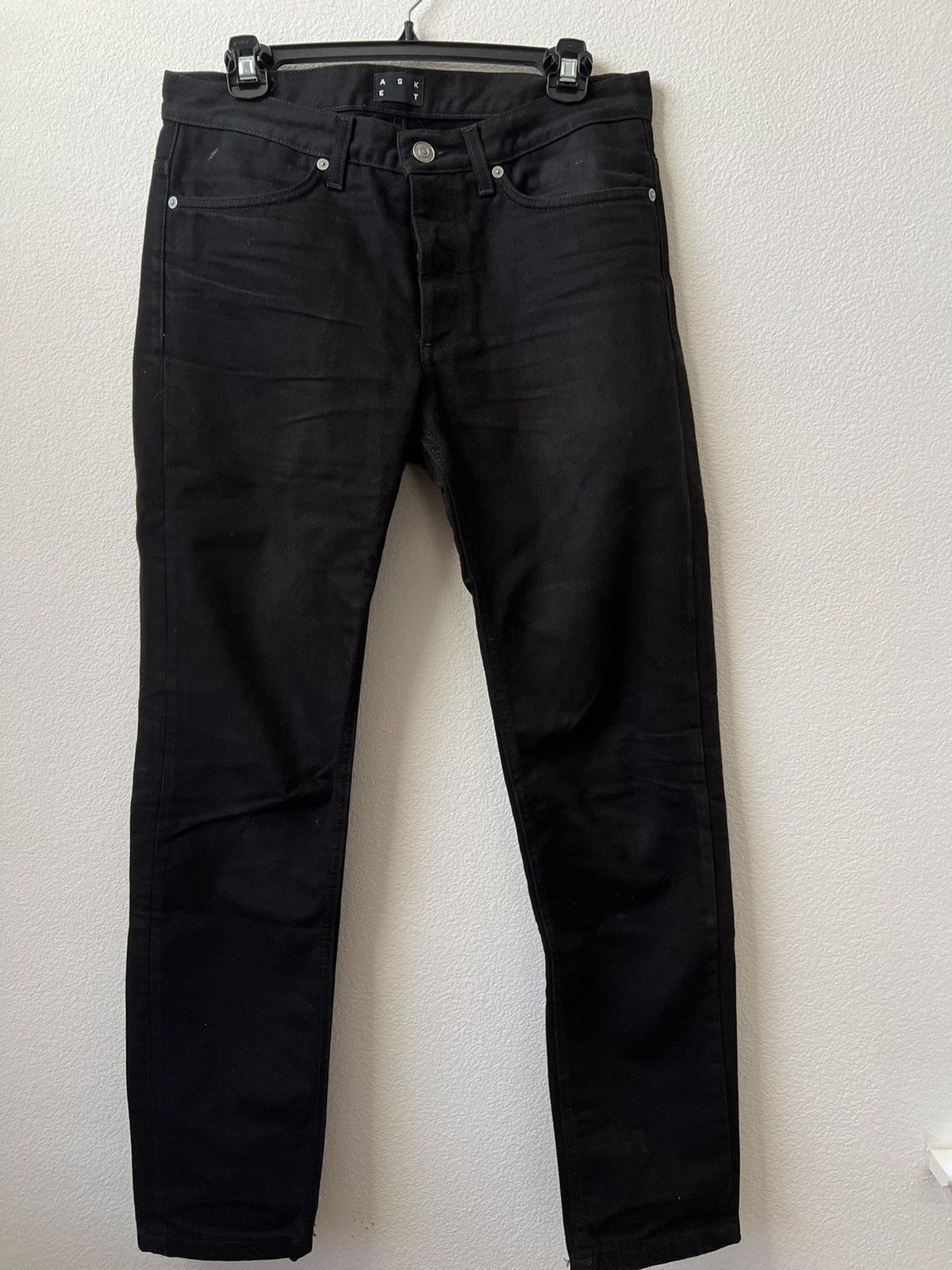 Asket Asket Black Jeans Size US 30 / EU 46 - 1 Thumbnail