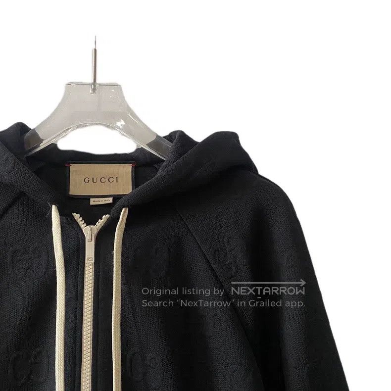 Gucci Gucci Black logo dark pattern full print hooded drawstring Size US XS / EU 42 / 0 - 4 Thumbnail