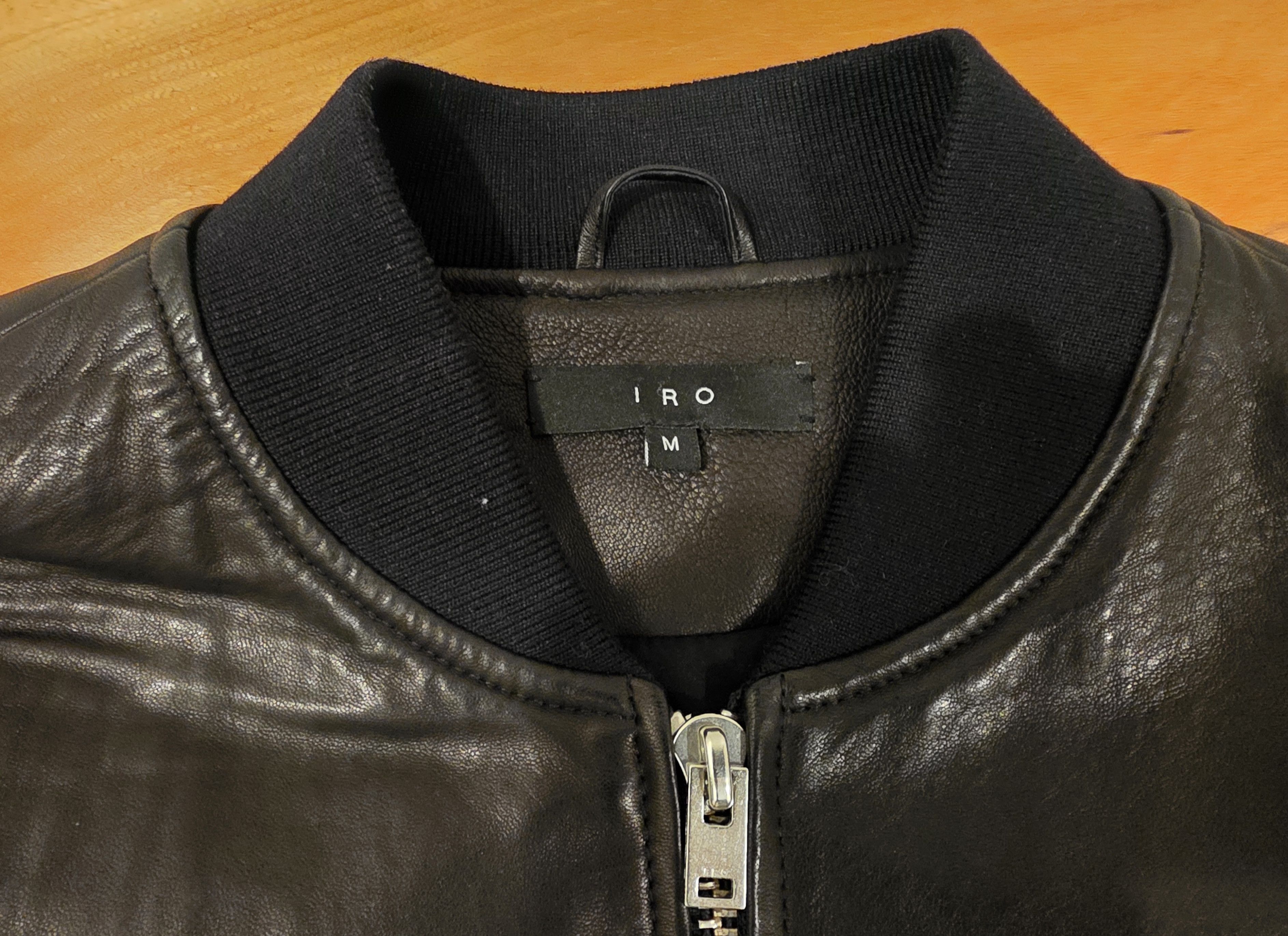 Iro Iro Leather jacket bomber style Medium Size US M / EU 48-50 / 2 - 2 Thumbnail