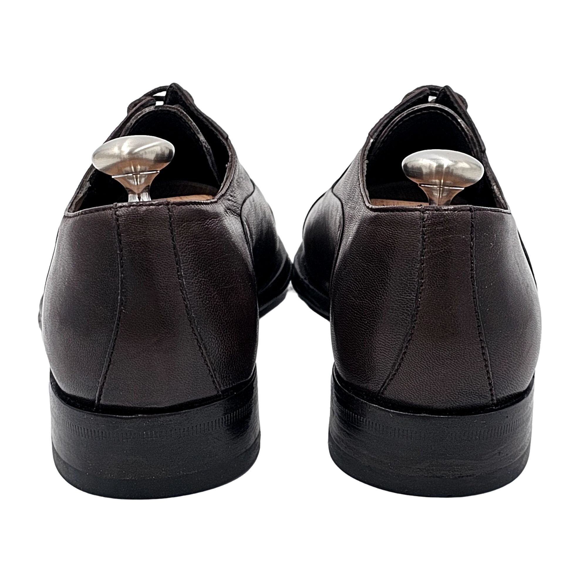 Bruno Magli Bruno Magli Italy Men's 6.5 Dress Shoes Brown Nappa Leather Size US 6.5 / EU 39-40 - 5 Thumbnail