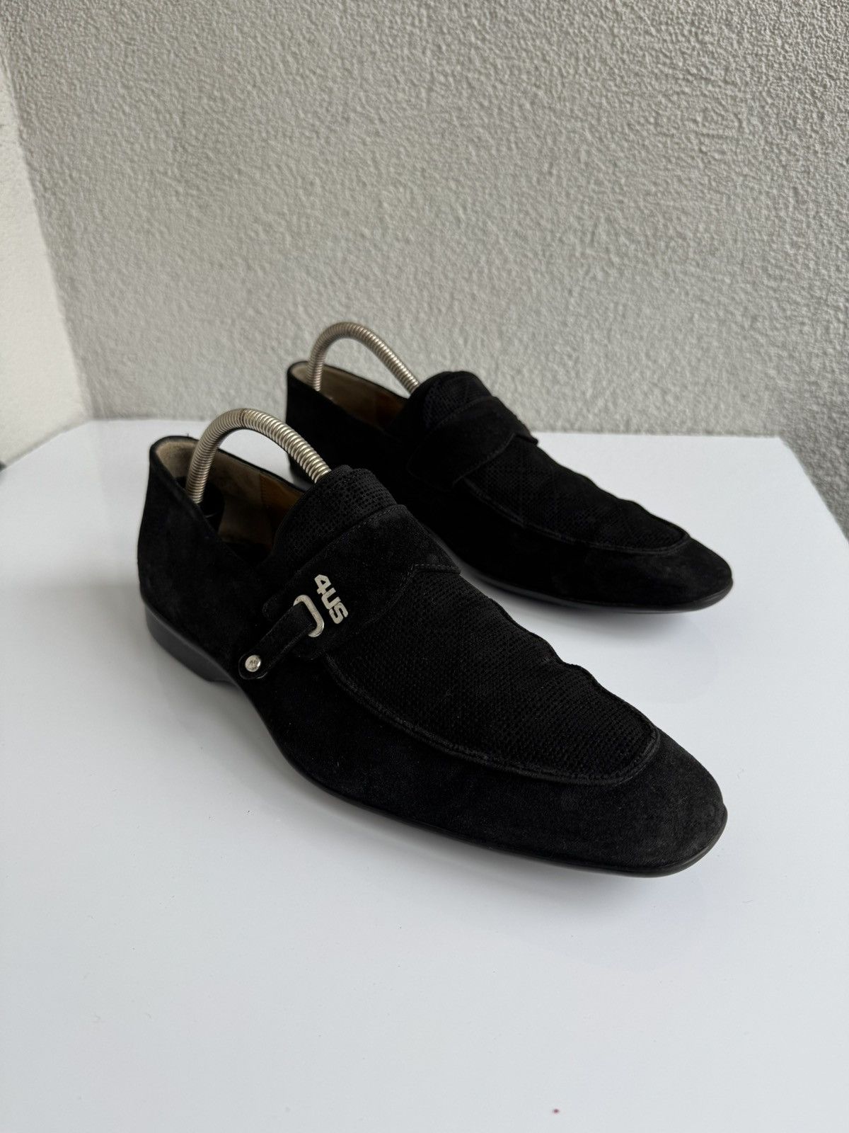 Paciotti Cesare Paciotti 4US Black Suede Loafers Slip On Size 9 Size US 9 / EU 42 - 2 Thumbnail