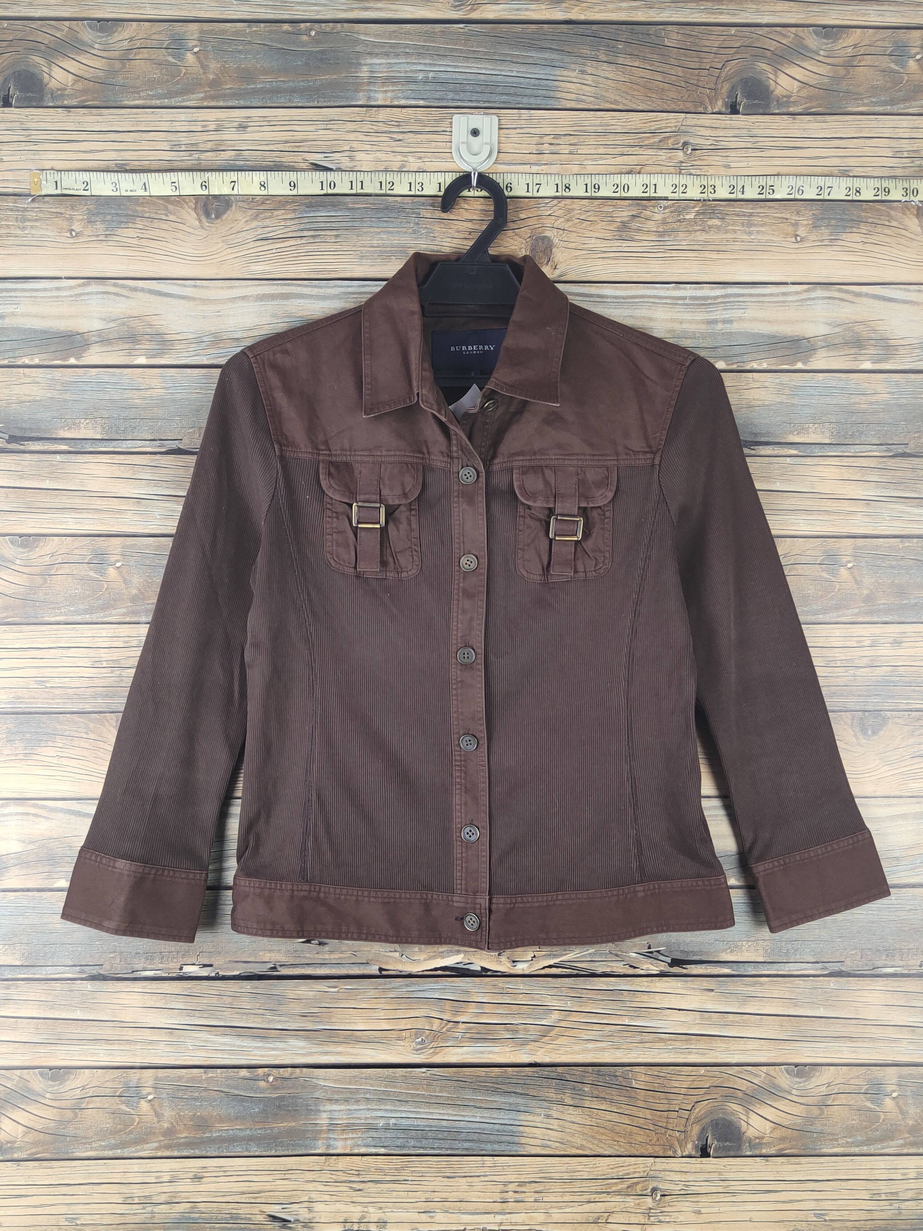 Burberry DL Burberry Brown Button Ups #1679 Size XS / US 0-2 / IT 36-38 - 1 Thumbnail