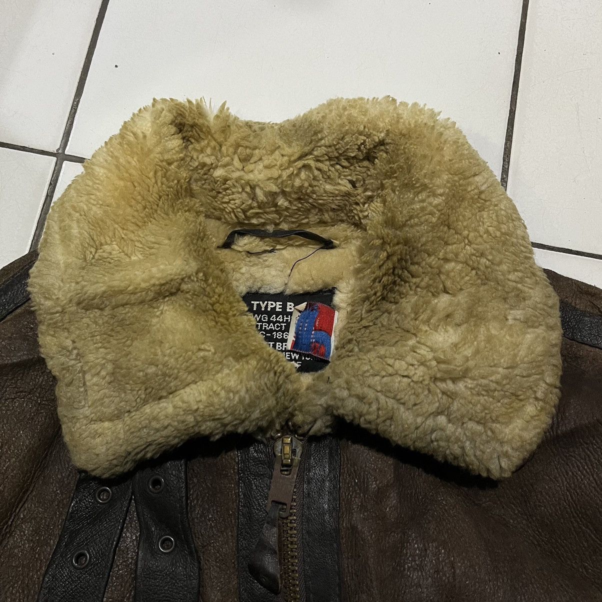 Schott × Vintage Vintage 90s schott bross inc b-3 usaf flight leather jacket Size US L / EU 52-54 / 3 - 7 Thumbnail
