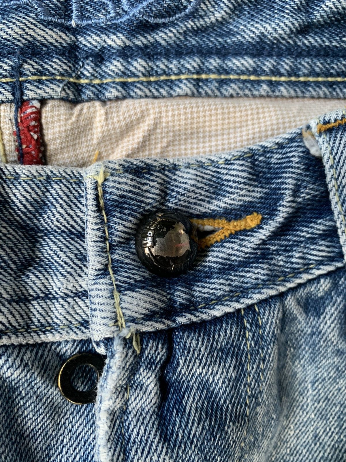If Six Was Nine × Japanese Brand × Le Grande Bleu (L.G.B.) DISTRESSED NCFM RIELABO SELVEDGE DENIM Size US 32 / EU 48 - 12 Thumbnail