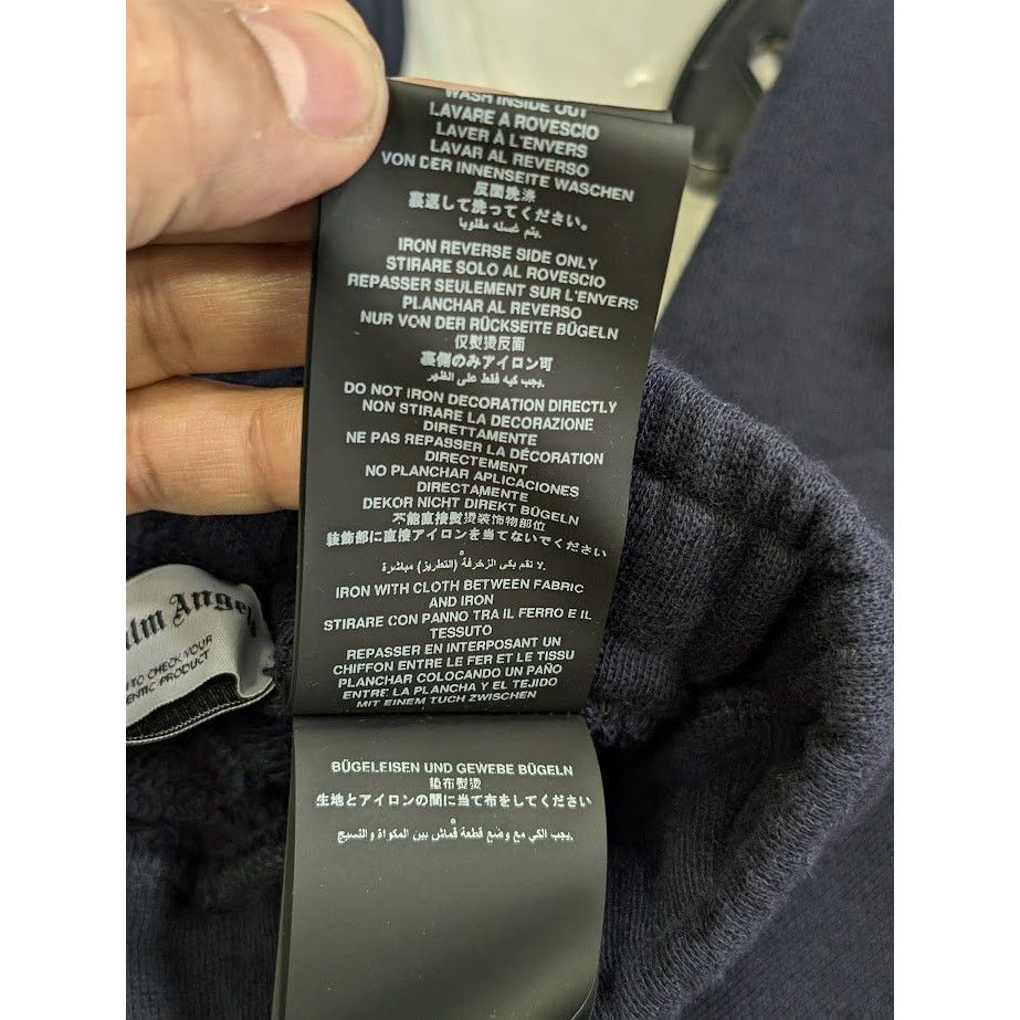 Palm Angels o1rshd1 PA Slim Sweatpant & Jogger in Navy Blue/White Size US 30 / EU 46 - 21 Thumbnail